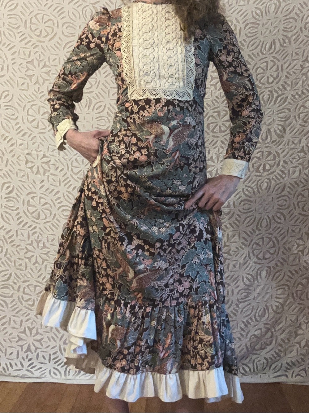 Gunne Sax by Jessica Black Label San Francisco Dress c. 1969-71 - Picture 3 of 16